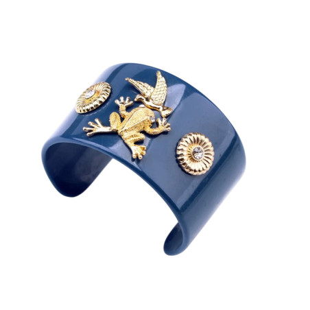 Frosch-Armband Tropischer Goldglanz - Natürliche Eleganz