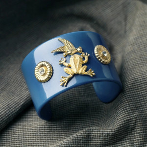 Frosch-Armband Tropischer Goldglanz - Natürliche Eleganz