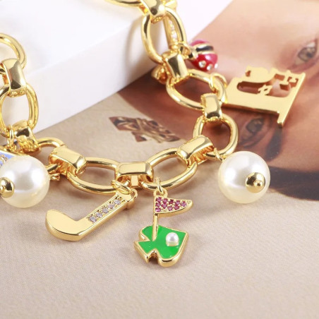 Frosch Armband mit Charms | Süßer & Eleganter Schmuck