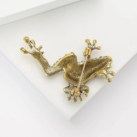 Frosch Brosche Königlicher Glanz | Einzigartiger & Bunter Schmuck