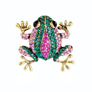 détails de la Broche Grenouille Regalia Florale