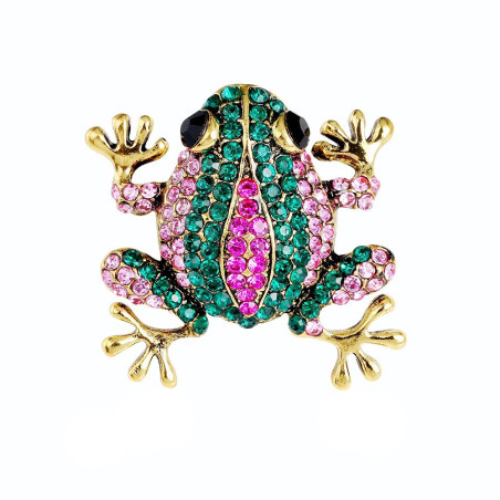 détails de la Broche Grenouille Regalia Florale