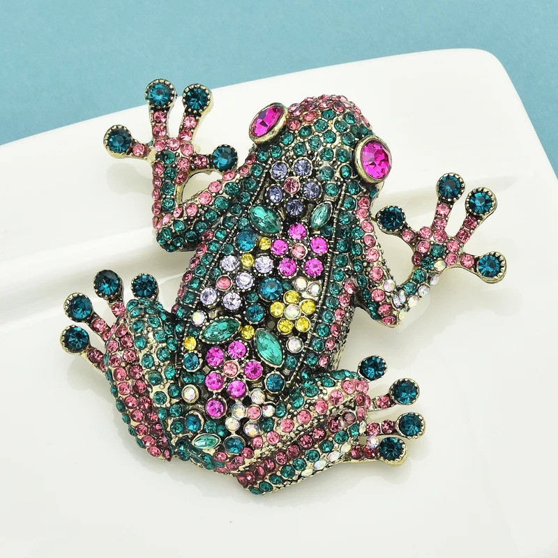 Broche Grenouille Jardin Enchanté