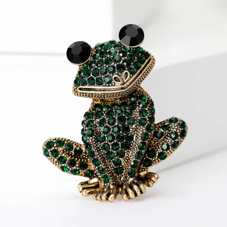 Broche Grenouille Éclat de la Forêt Enchantée