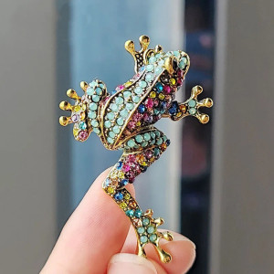 Broche Grenouille Lueur du Bosquet
