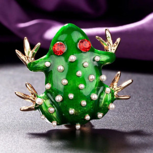 Broche Grenouille Trésor de Rainette - 2 couleurs au choix - modèle 1