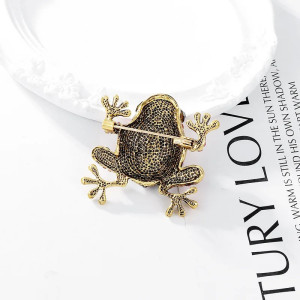 Magnifique Broche Grenouille Regalia Florale