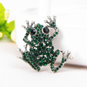 Frosch Brosche "Verzaubertes Prisma" | Strass Schmuck Geschenk