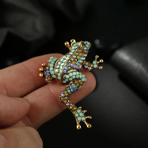 Broche Grenouille Mosaïque Royale