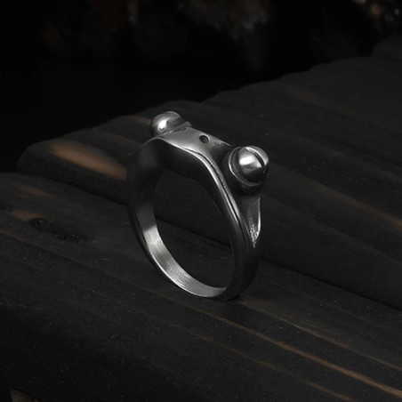 vue complete de la Bague Grenouille Mystique Métallique