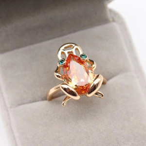 Bague Grenouille Cristal Aurora