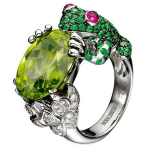 Bague Grenouille Nénuphar Enchanté - Bijou Élégant et Unique
