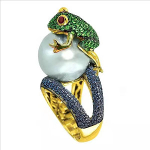Bague Grenouille Nymphéa Royale