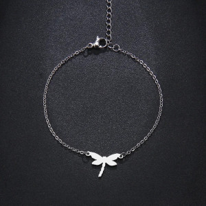 Bracelet Libellule Élégance Minimaliste couleur argent