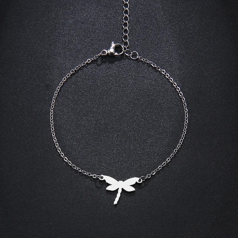 Bracelet Libellule Élégance Minimaliste couleur argent