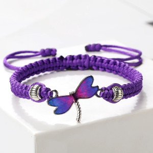 Boho Regenbogen-Libellenarmband - 10 verstellbare Modelle