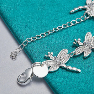 Funkelndes Libellen-Armband aus 925er Silber | Eleganter Schmuck