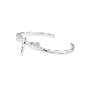 Bracelet Libellule Abeille Élégance - bracelet ouvert couleur argent