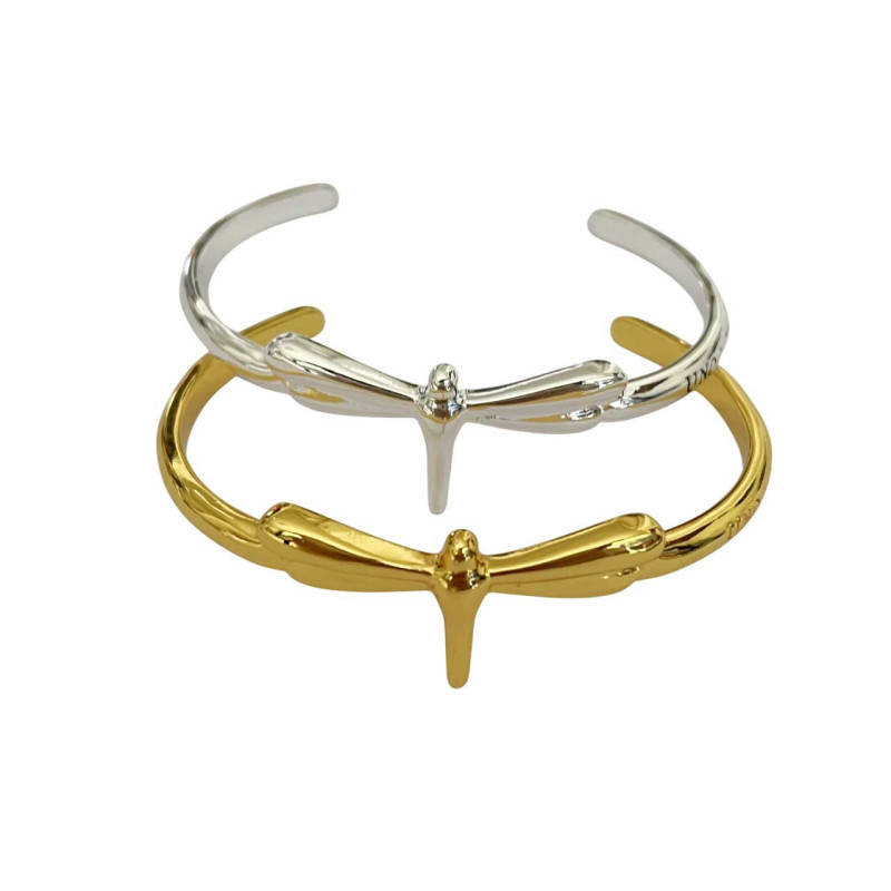 Bracelet Ouvert Libellule Élégance - 2 couleurs !