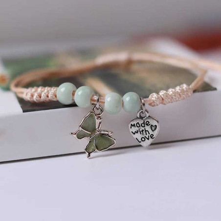 Bracelet Papillon "Charme Pastel" - made With Love