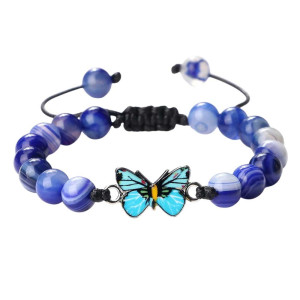 Schmetterling Armband 'Ozeanglanz' - Natürliche & Lässige Eleganz
