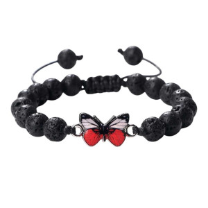 Bracelet Papillon Rouge Harmonie des Perles - 9 modèles au choix !
