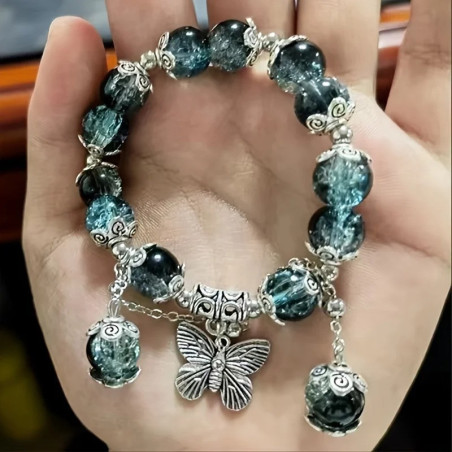Magnififque Bracelet Papillon Élégance Cristalline