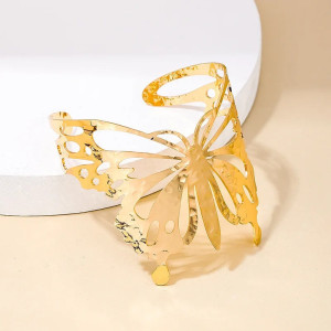 Schmetterling Armband 'Glanz der Freiheit' in Gold & Silber