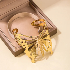 Schmetterling Armband 'Glanz der Freiheit' in Gold & Silber