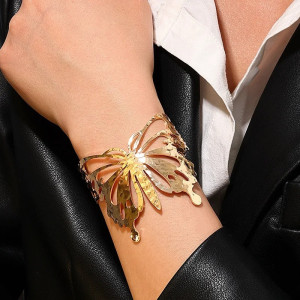 Schmetterling Armband 'Glanz der Freiheit' in Gold & Silber