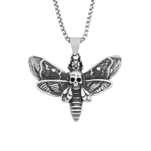 détails complets du Collier papillon De Nuit Gothique
