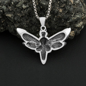 Gothic Nachtfalter Halskette - Eleganter & Mysteriöser Schmuck