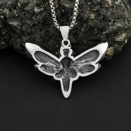 Gothic Nachtfalter Halskette - Eleganter & Mysteriöser Schmuck