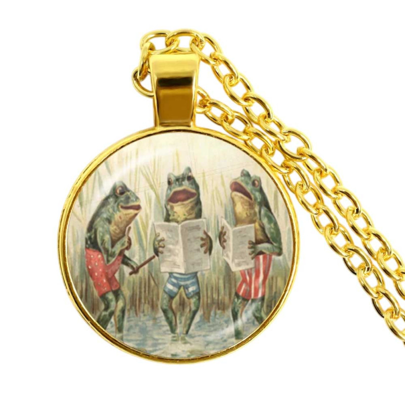 Frosch Halskette "Sumpfchor" – Süßer & einzigartiger Schmuck