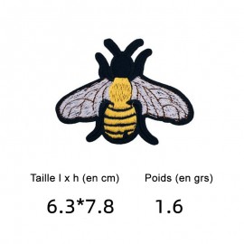 15 süße Bienen-Aufnäher zum Aufbügeln | Bestickte Bügelbilder