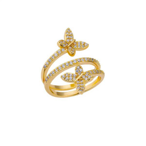 Spiral-Schmetterlingsring – Eleganter Schmuck in Gold & Silber