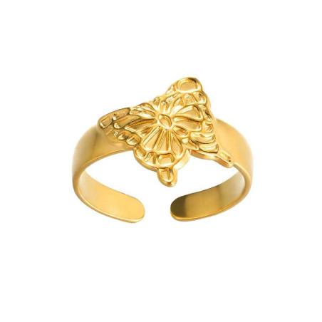 Goldener Schmetterling Ring | Verstellbar & Elegant für Damen