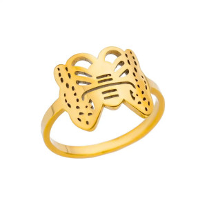 Schmetterling Ring Gold | Eleganter & verstellbarer Damenschmuck