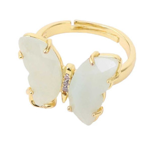 Amethyst Schmetterling Ring | Eleganter Schmuck aus Naturstein