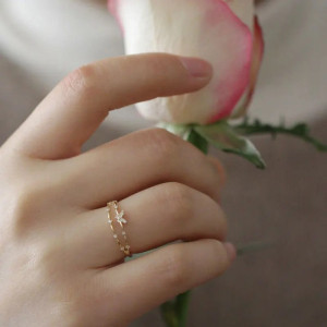Bague Papillon Éclats de Diamants