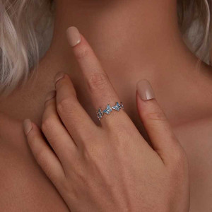 Schmetterling Ring 'Azurflug' 925 Silber | Elegantes Geschenk