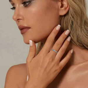 Schmetterling Ring 'Azurflug' 925 Silber | Elegantes Geschenk
