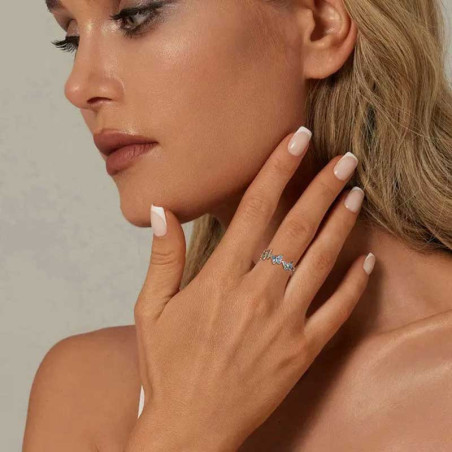 Schmetterling Ring 'Azurflug' 925 Silber | Elegantes Geschenk