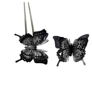 Gothic Schmetterling Ring 'Schwarz' | Eleganz & Mysterium