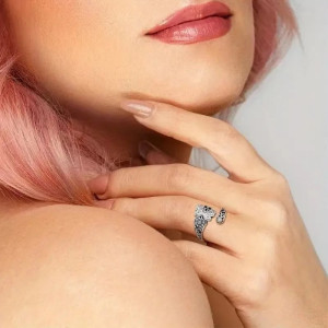 Schmetterling Ring 'Vintage Eleganz' – Verstellbarer Boho Schmuck