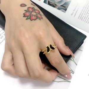 Schmetterlingsring "Nachteleganz" - Eleganter Schmuck in Gold & Silber