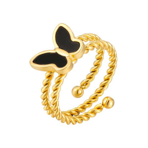 Schmetterlingsring "Nachteleganz" - Eleganter Schmuck in Gold & Silber