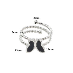 Schmetterlingsring "Nachteleganz" - Eleganter Schmuck in Gold & Silber