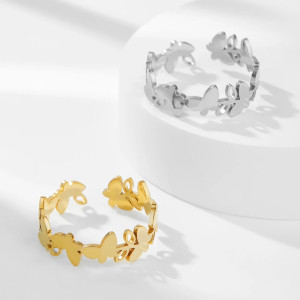 Schmetterlingsring 'Lufttanz' - Eleganter Schmuck in Gold & Silber