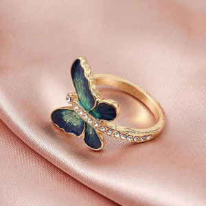 Schmetterling Ring 'Ozeanflügel' | Süßer Schmuck für Frauen